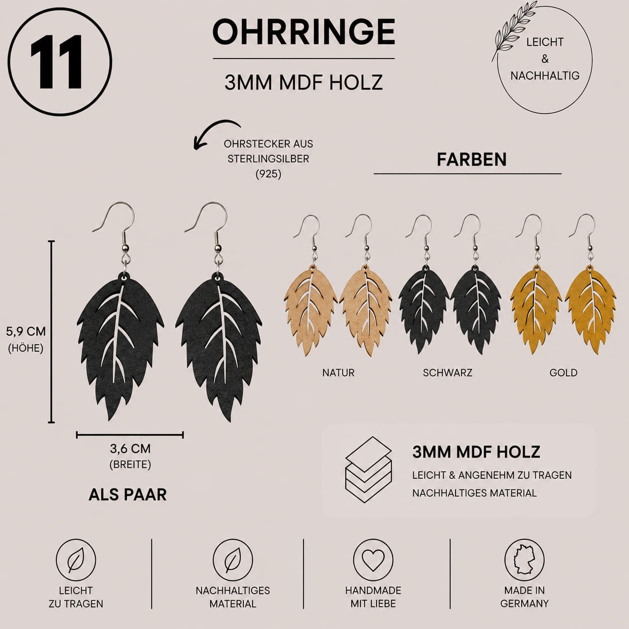 Ohrringe Paare