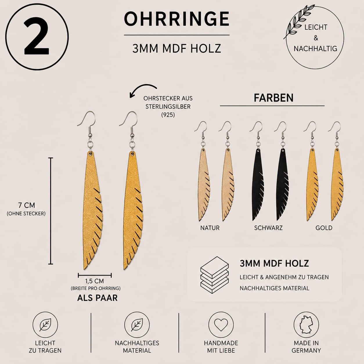 Ohrringe Paare
