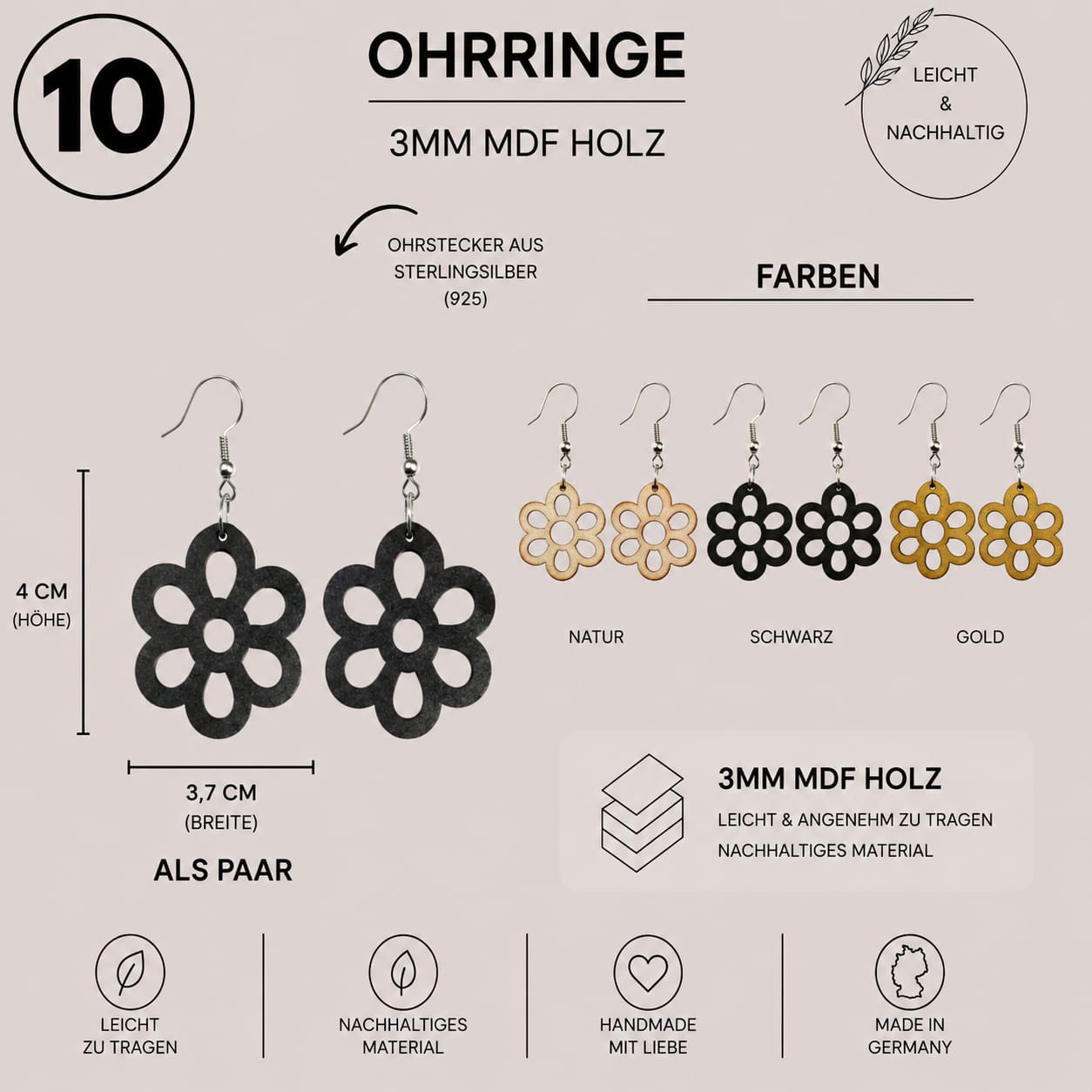 Ohrringe Paare