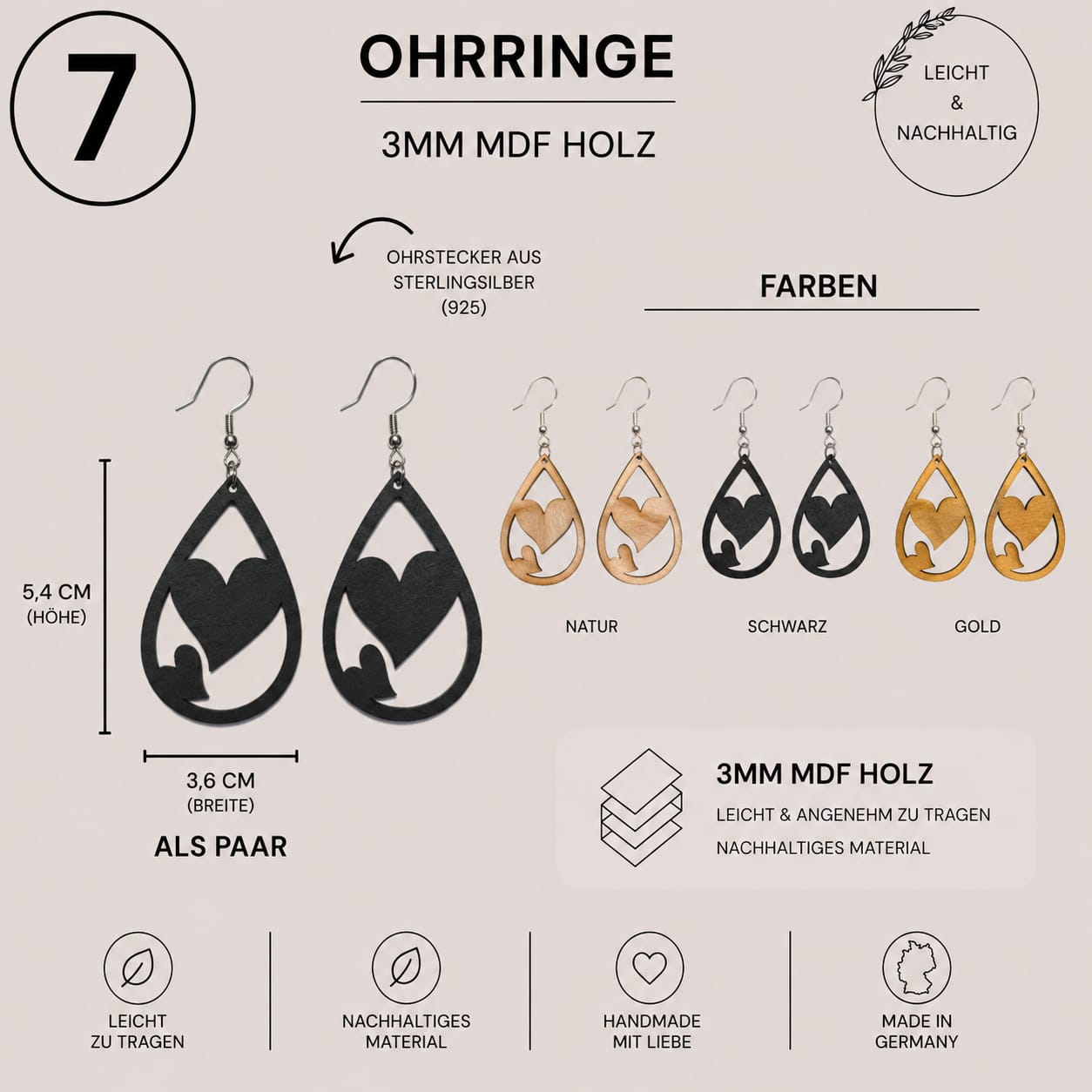 Ohrringe Paare