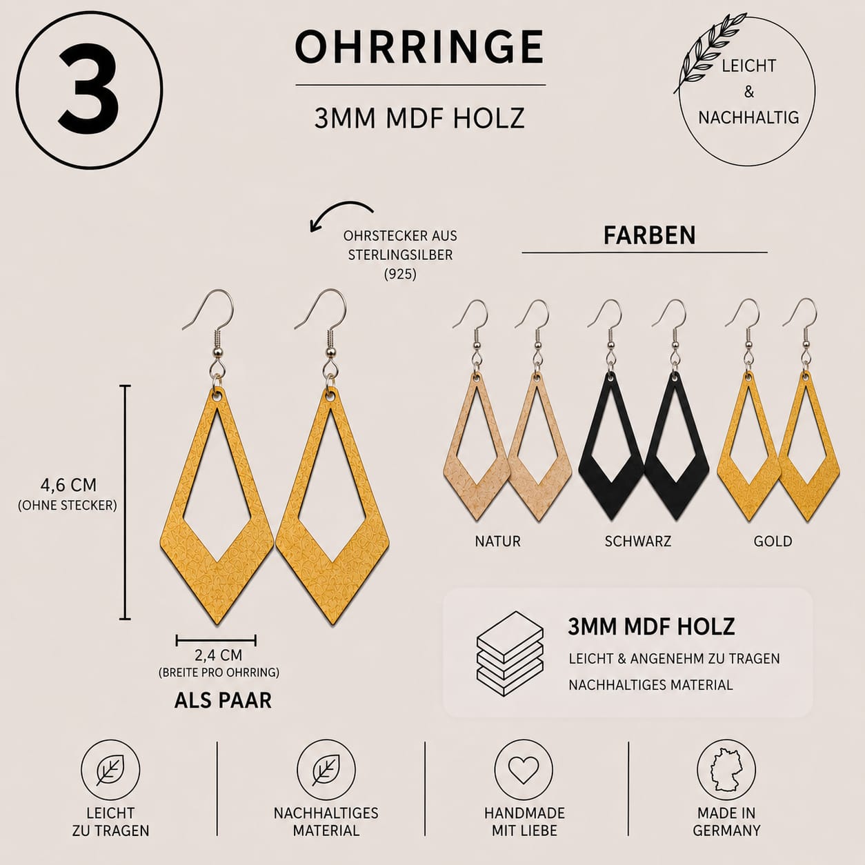 Ohrringe Paare