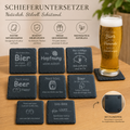 Schieferuntersetzer Biermotive