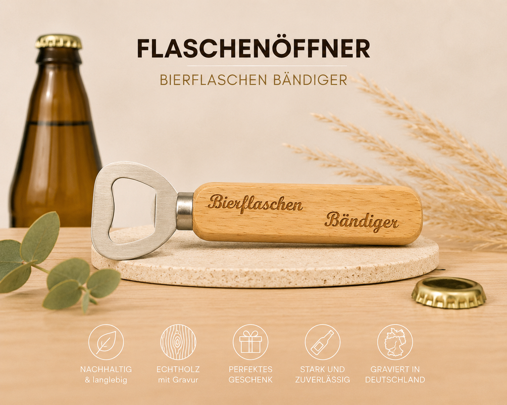 Flaschenöffner mit Gravur