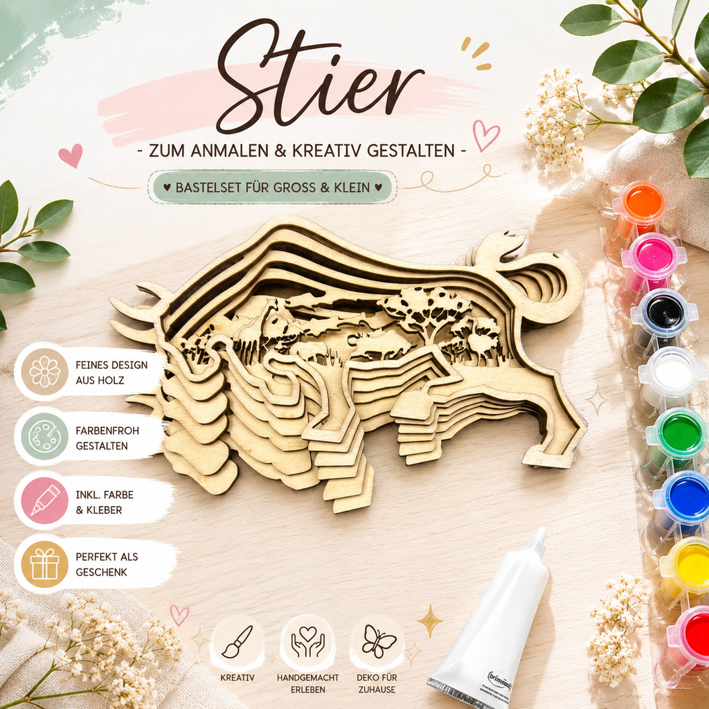 DIY Bastelset aus Holz