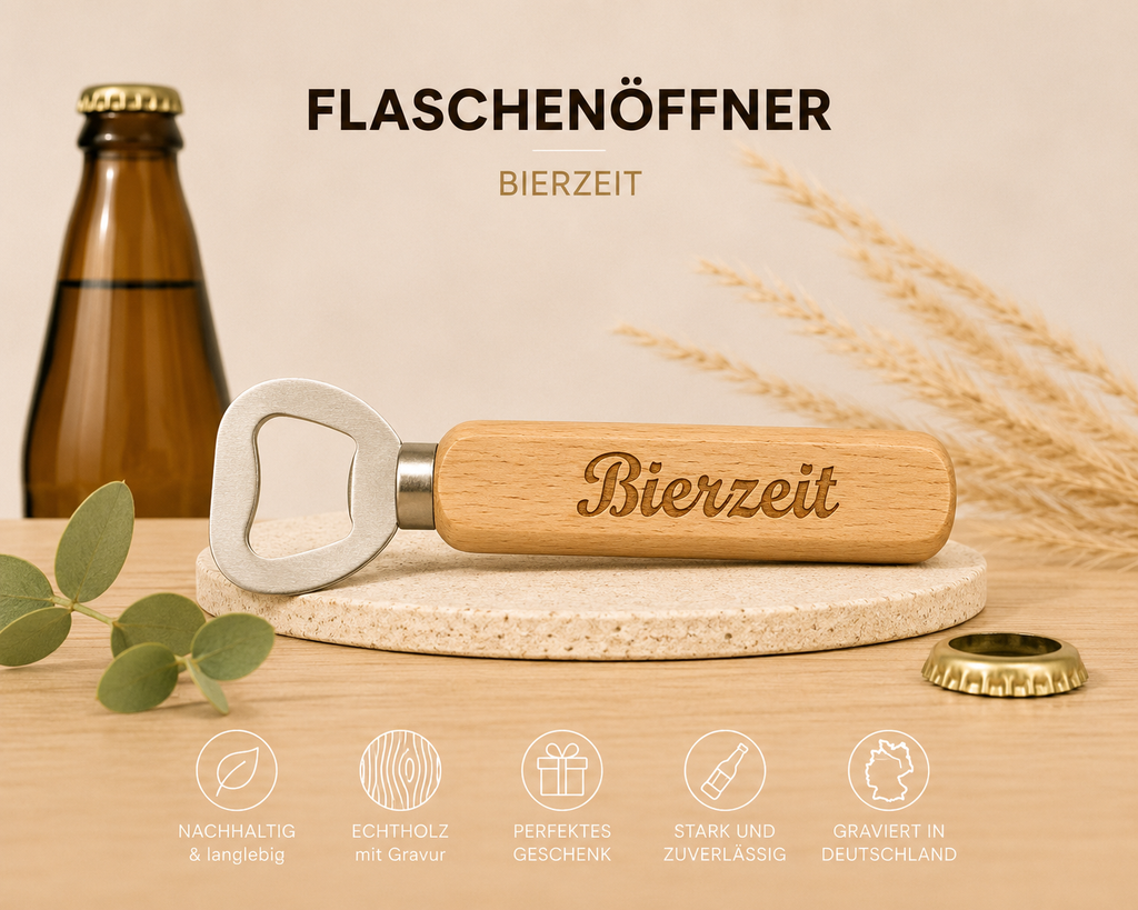 Flaschenöffner mit Gravur