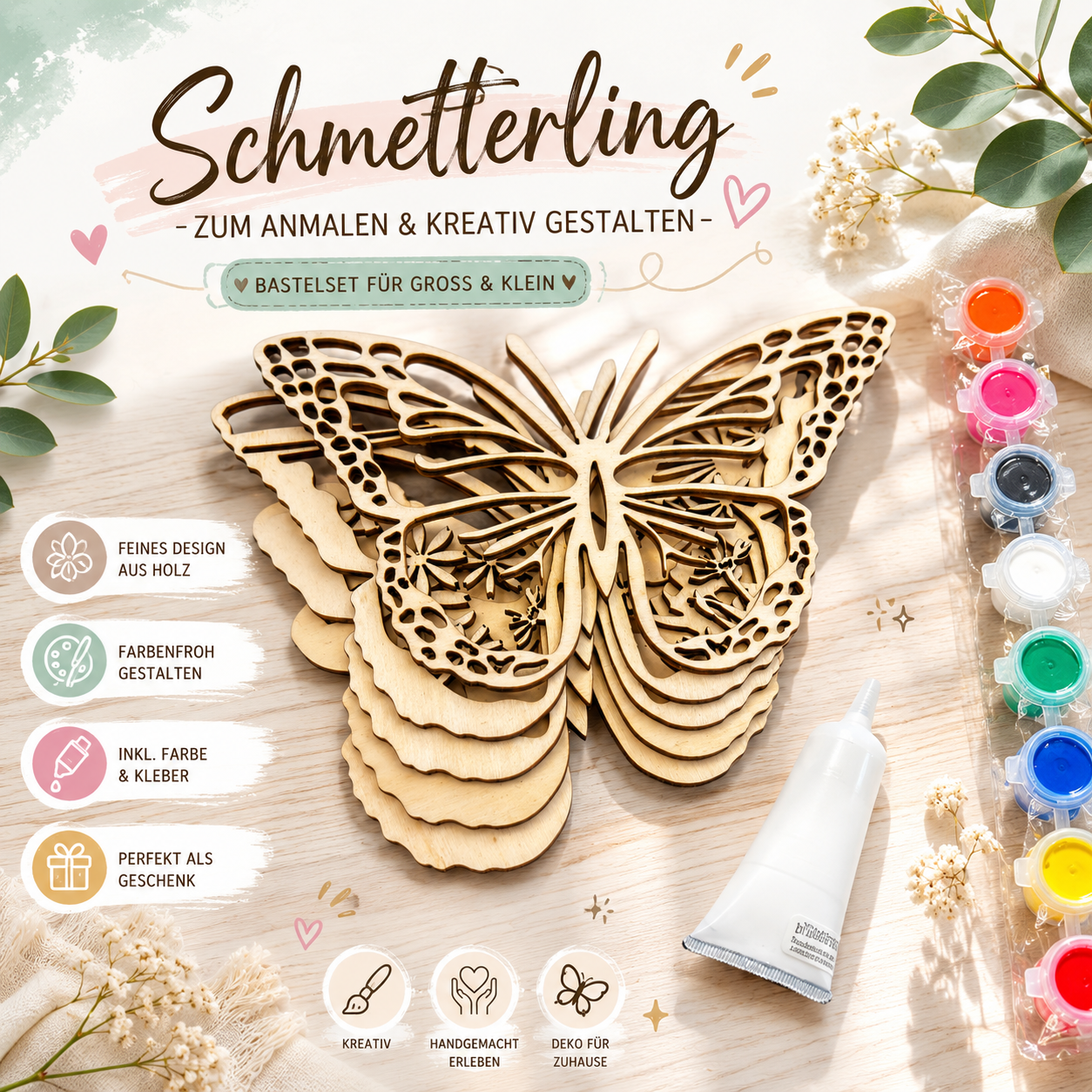 DIY Bastelset aus Holz