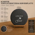 Schiefer Topfuntersetzter & Servierplatte