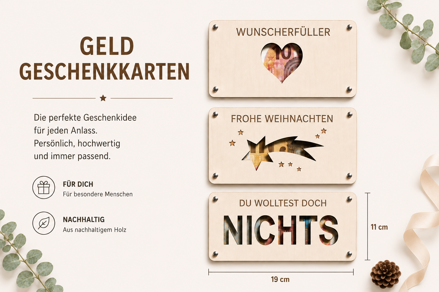 Geldgeschenkkarten