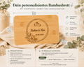 Bambusbrett Hochzeit personalisierbar