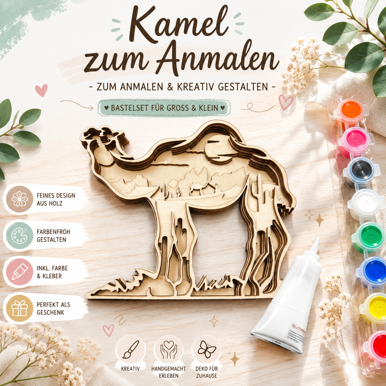 DIY Bastelset aus Holz