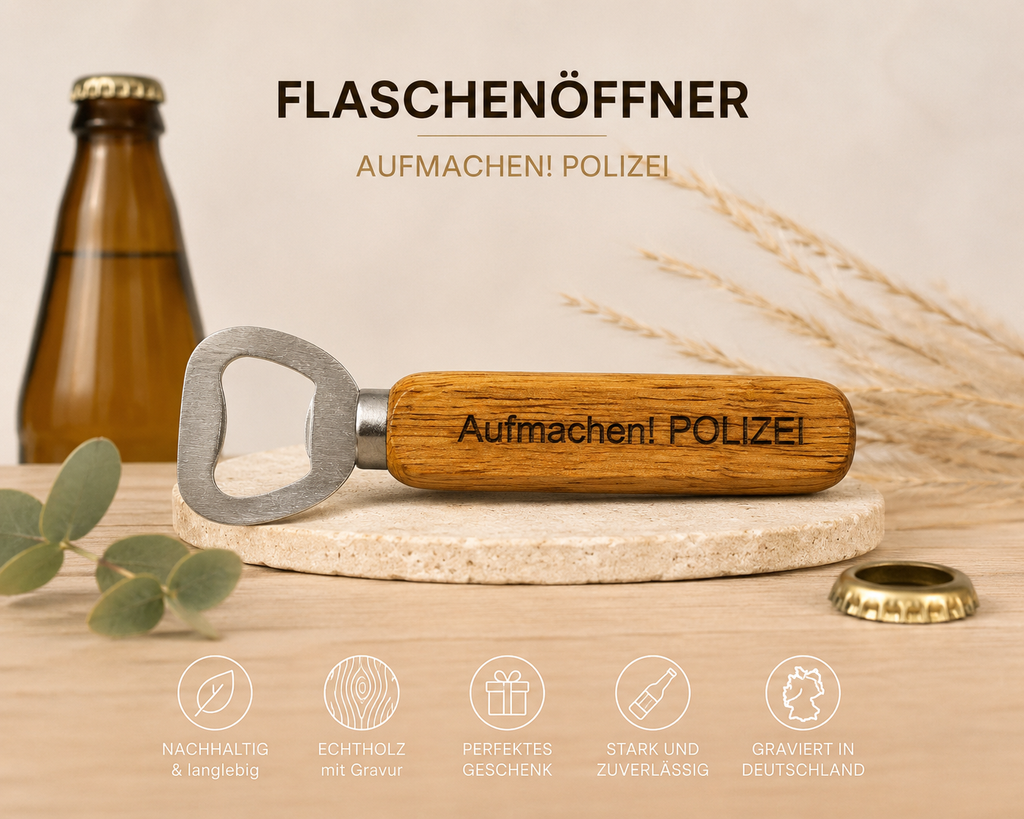 Flaschenöffner mit Gravur