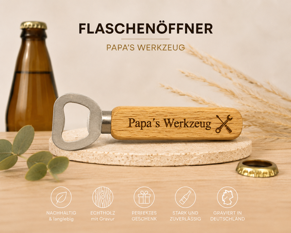 Flaschenöffner mit Gravur
