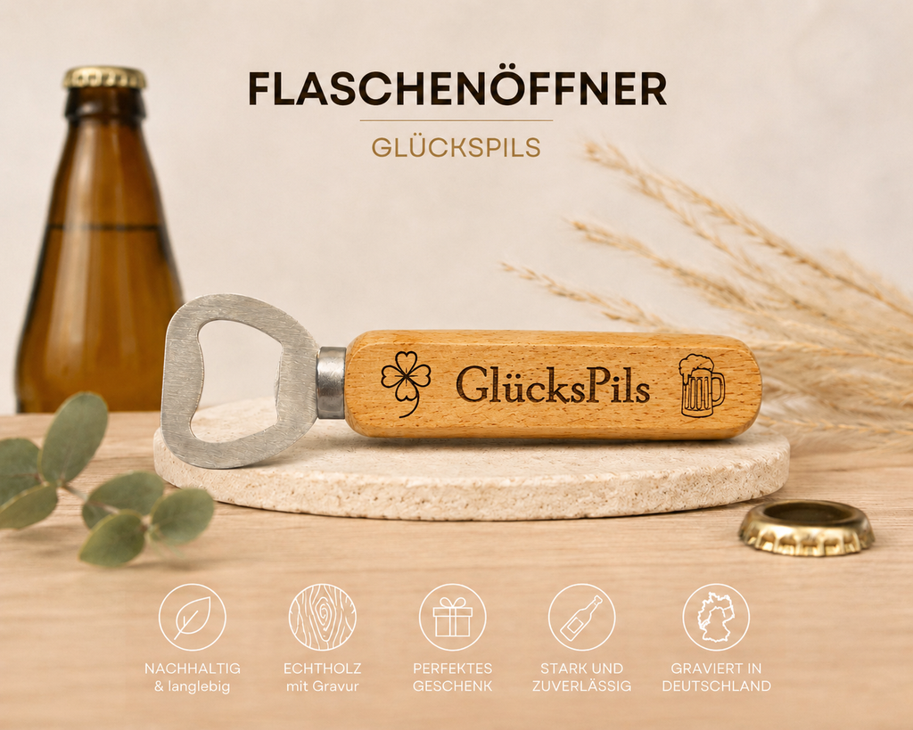 Flaschenöffner mit Gravur