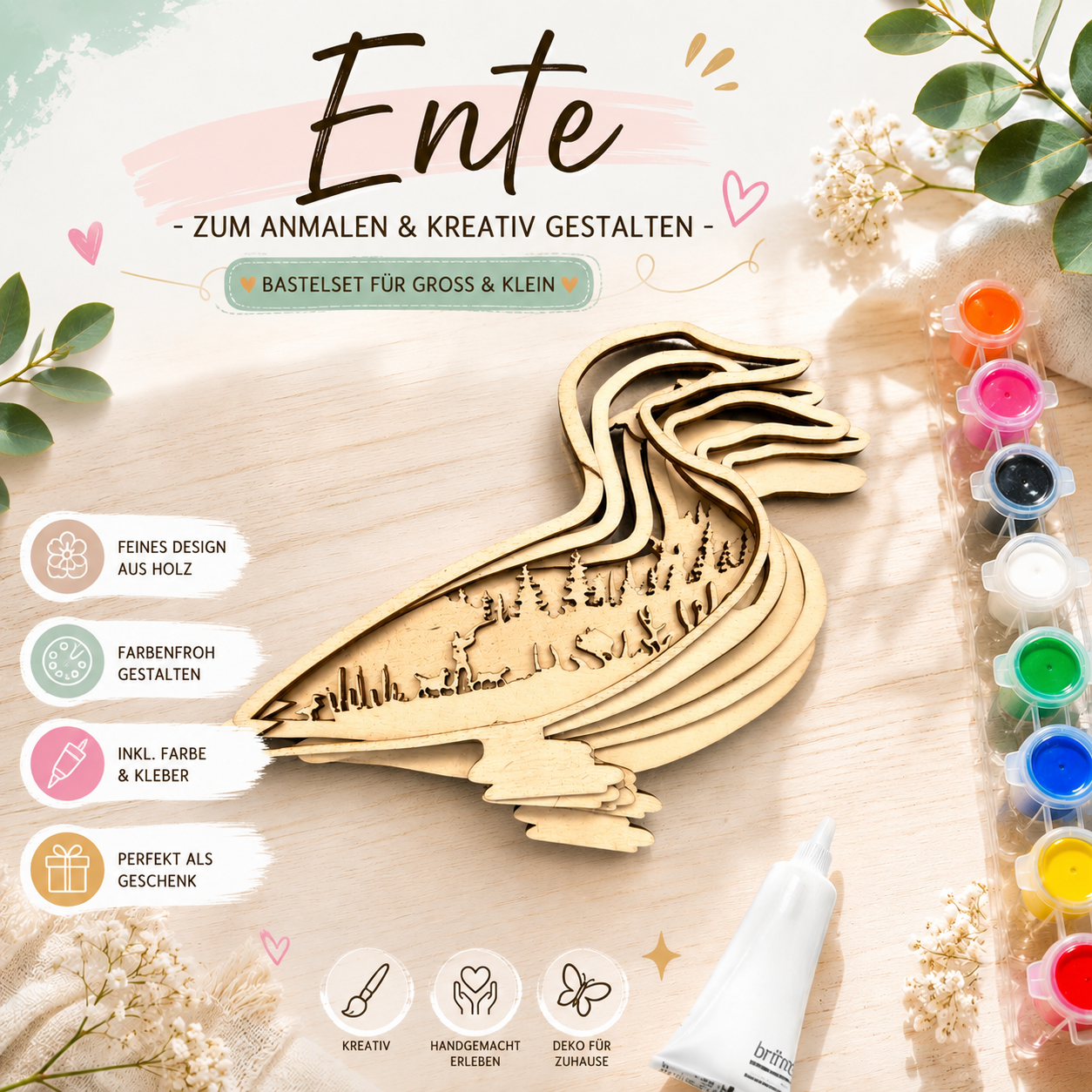 DIY Bastelset aus Holz